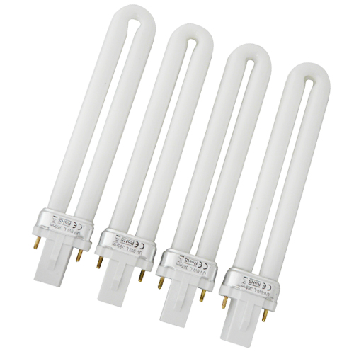 4x UV bulbs u-vormig - 36 Watt UV-9W-L - Vervanglampen voor nageldroger