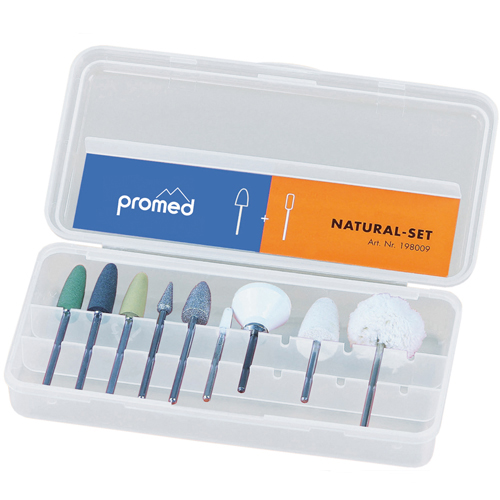 Promed nagel frees bitjes Natural - Set voor manicure en pedicure - Natuurlijke nagel / kunstnagels (acrylnagels, gelnagels)